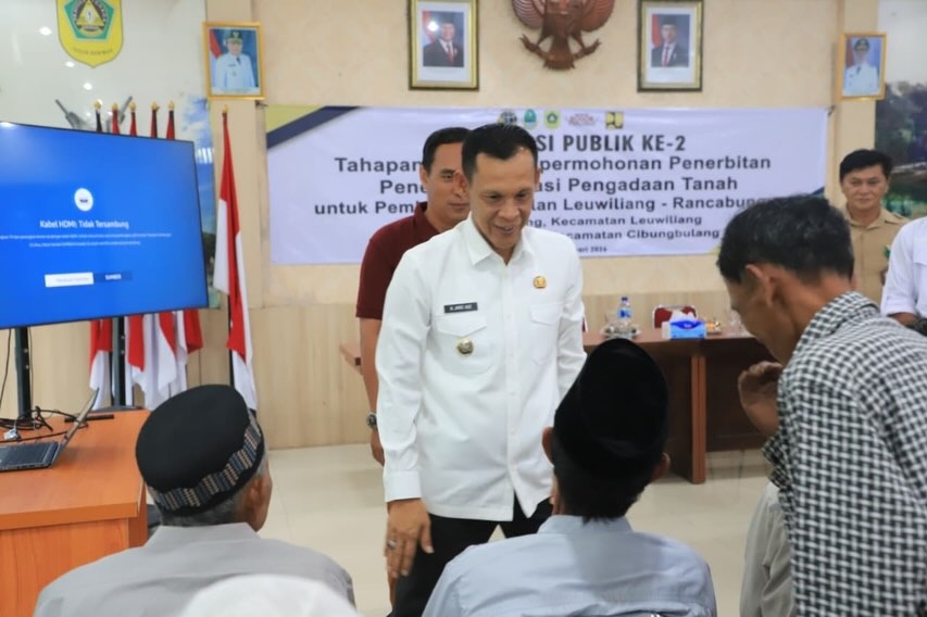 Pastikan Pengadaan Lahan Jalan Rancabungur–Leuwiliang, Wabup Jaro Ade Dialog Langsung dengan Warga