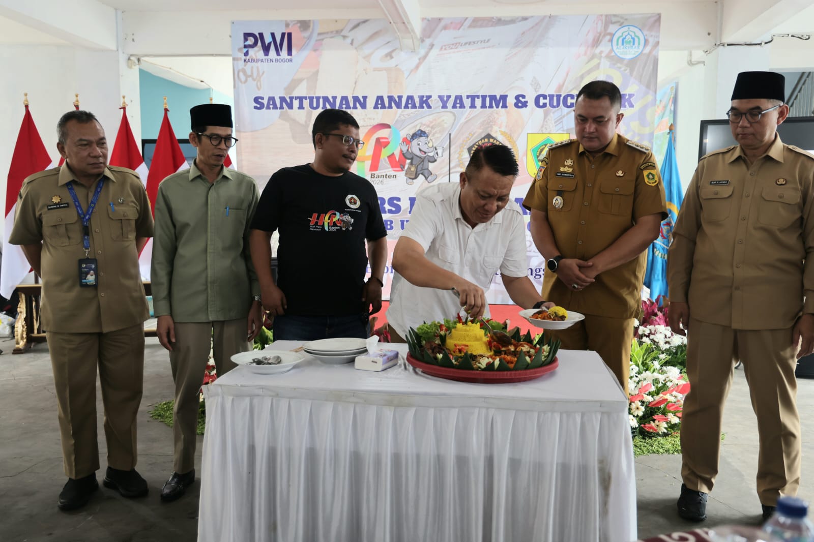 Bupati Bogor Hadiri Puncak HPN 2026 dan HUT ke-80 PWI Kabupaten Bogor