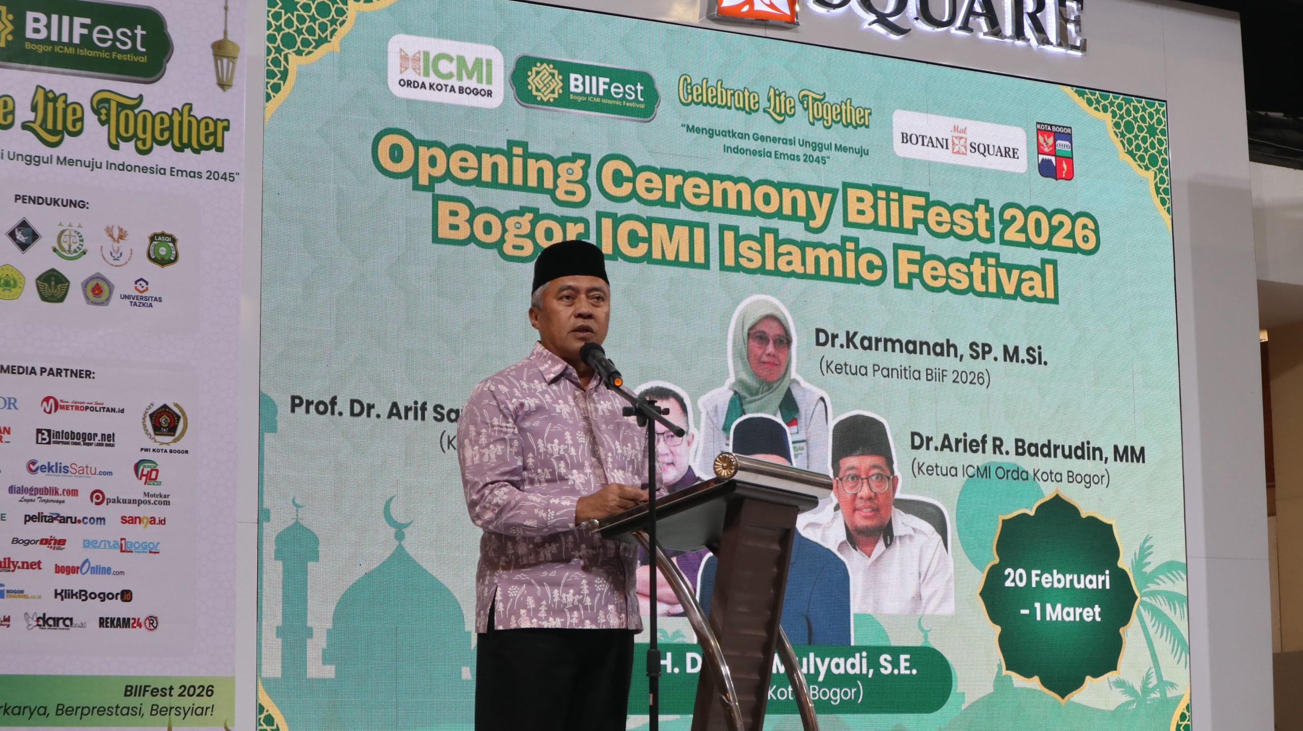 BIIFEST 2026 Resmi Dibuka, Sekda Kota Bogor Ajak Masyarakat Rayakan Ramadan dengan Semangat Persatuan